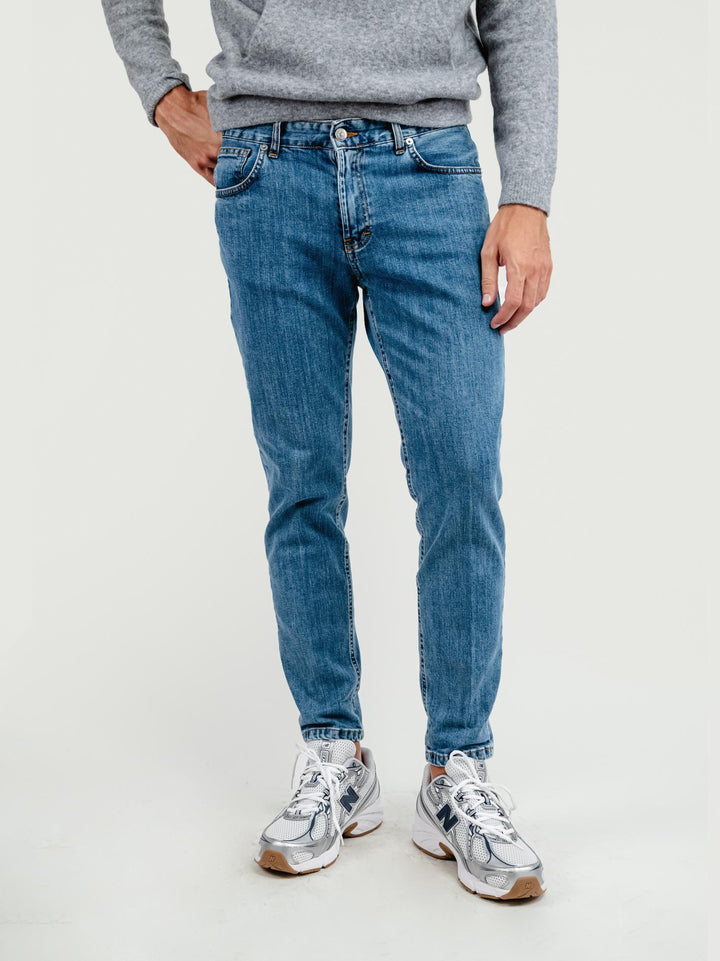 PANTALONE 5 TASCHE DENIM LAVAGGIO MEDIO
