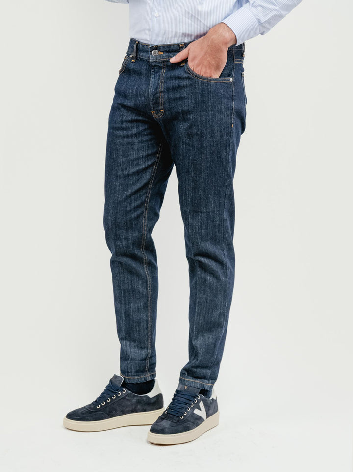 PANTALONE 5 TASCHE DENIM LAVAGGIO SCURO