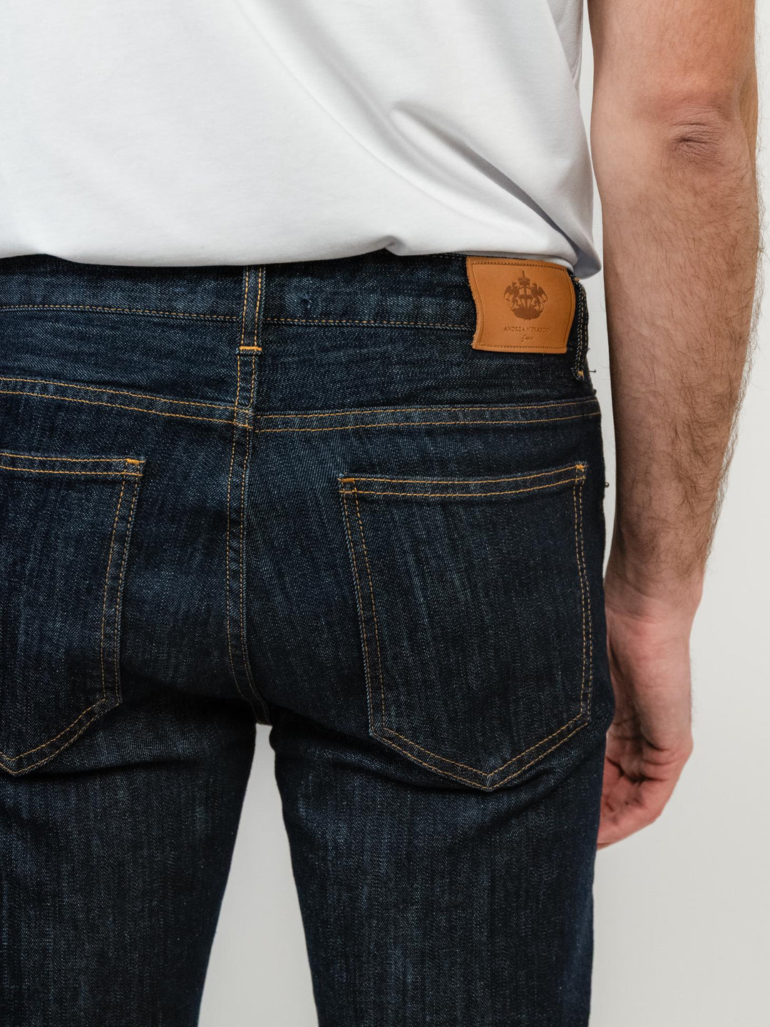 PANTALONE 5 TASCHE DENIM LAVAGGIO SCURO