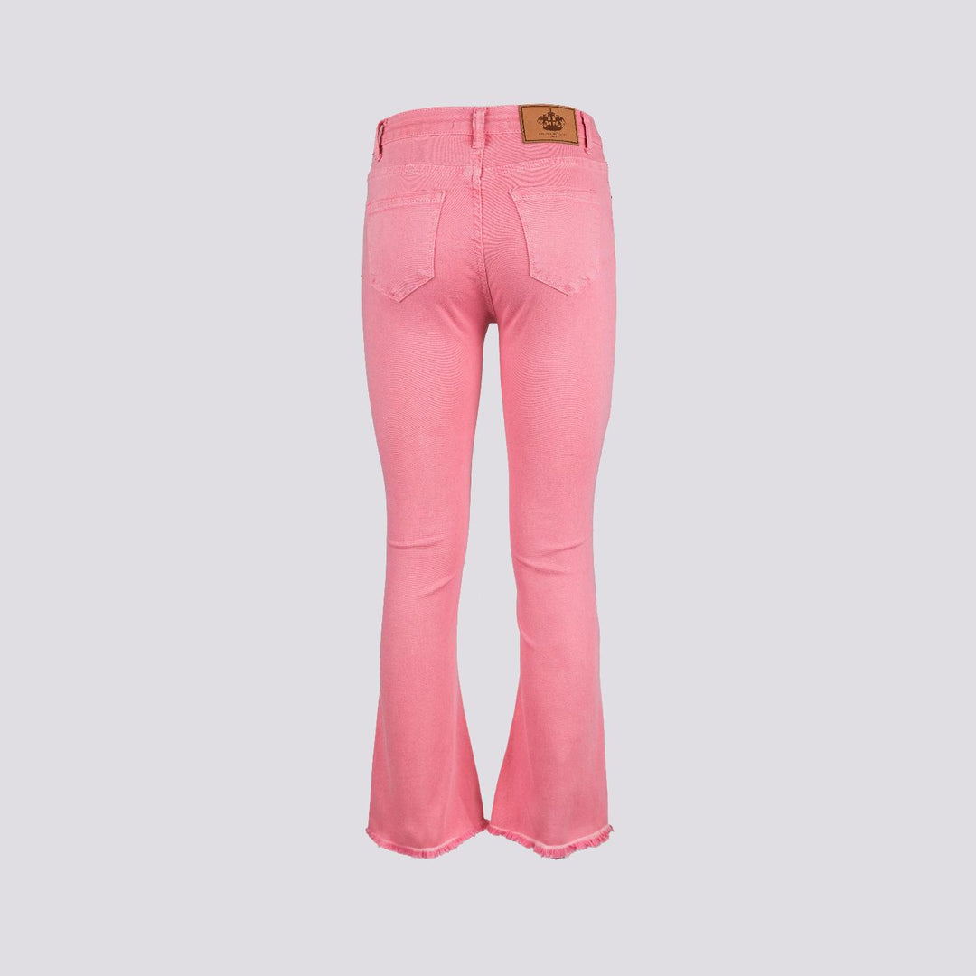 PANTALONE 5 TASCHE SFRANGIATO rosa