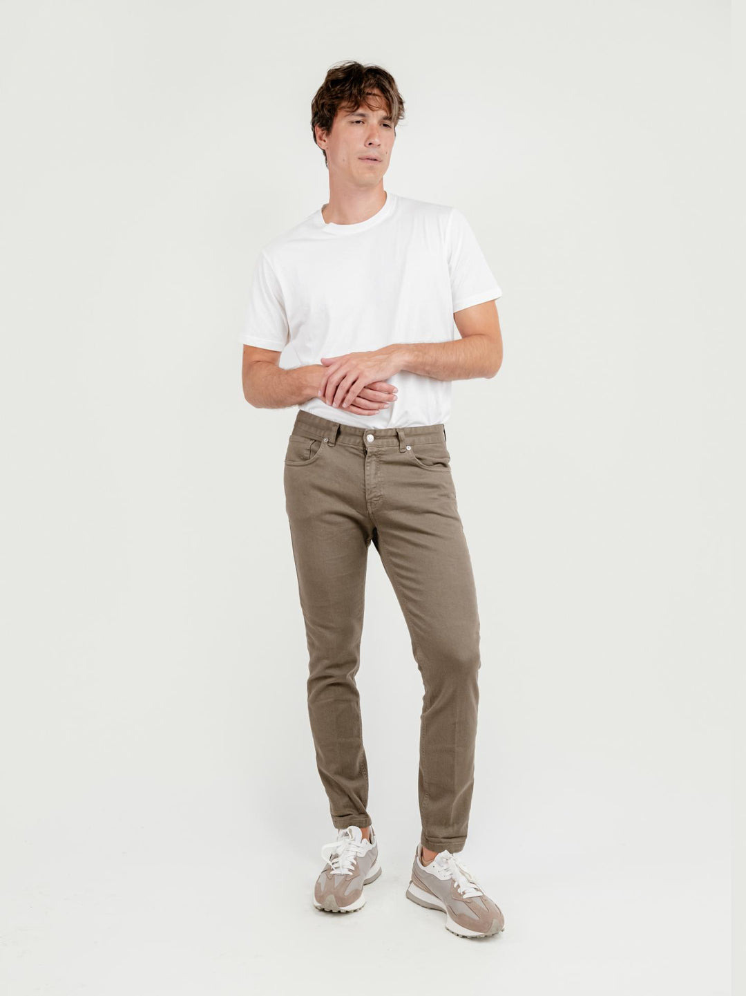 PANTALONE 5 TASCHE TORTORA