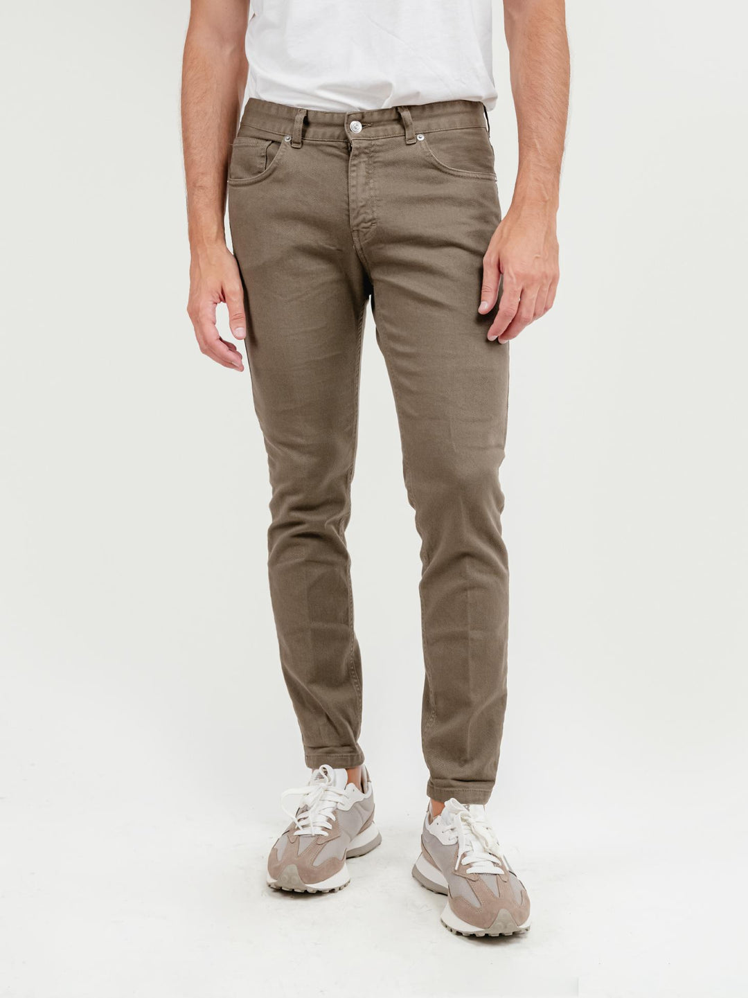 PANTALONE 5 TASCHE TORTORA