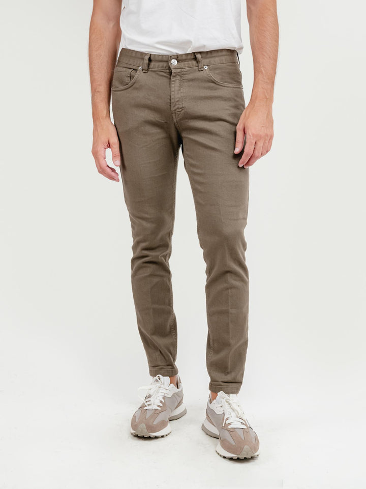 PANTALONE 5 TASCHE TORTORA