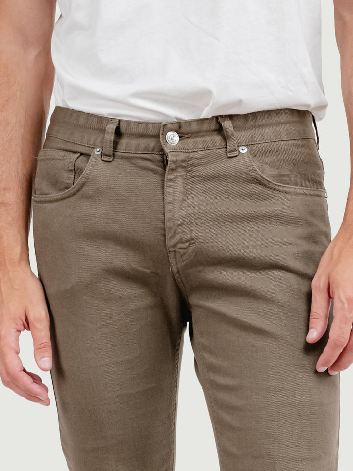 PANTALONE 5 TASCHE TORTORA