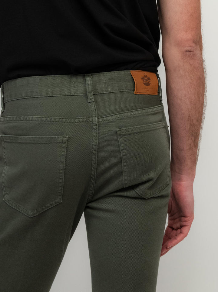 PANTALONE 5 TASCHE VERDE MILITARE
