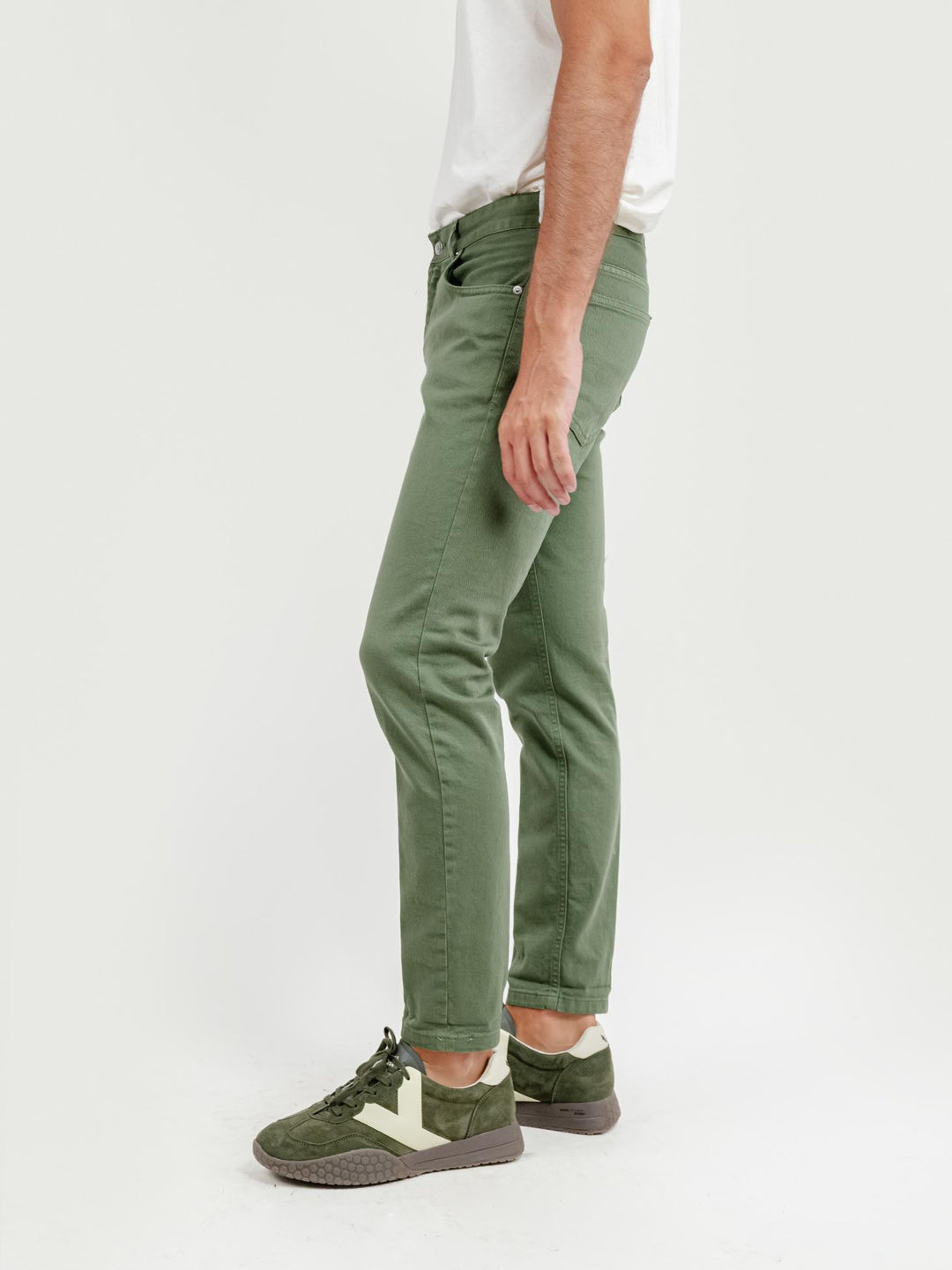 PANTALONE 5 TASCHE VERDE SALVIA