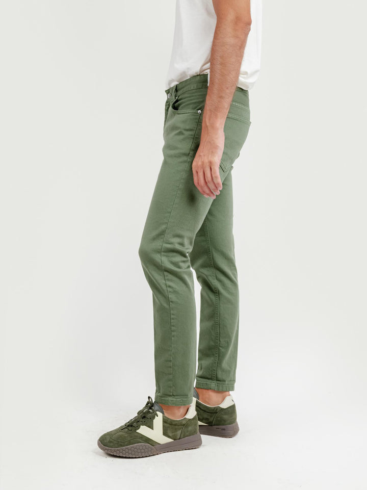 PANTALONE 5 TASCHE VERDE SALVIA