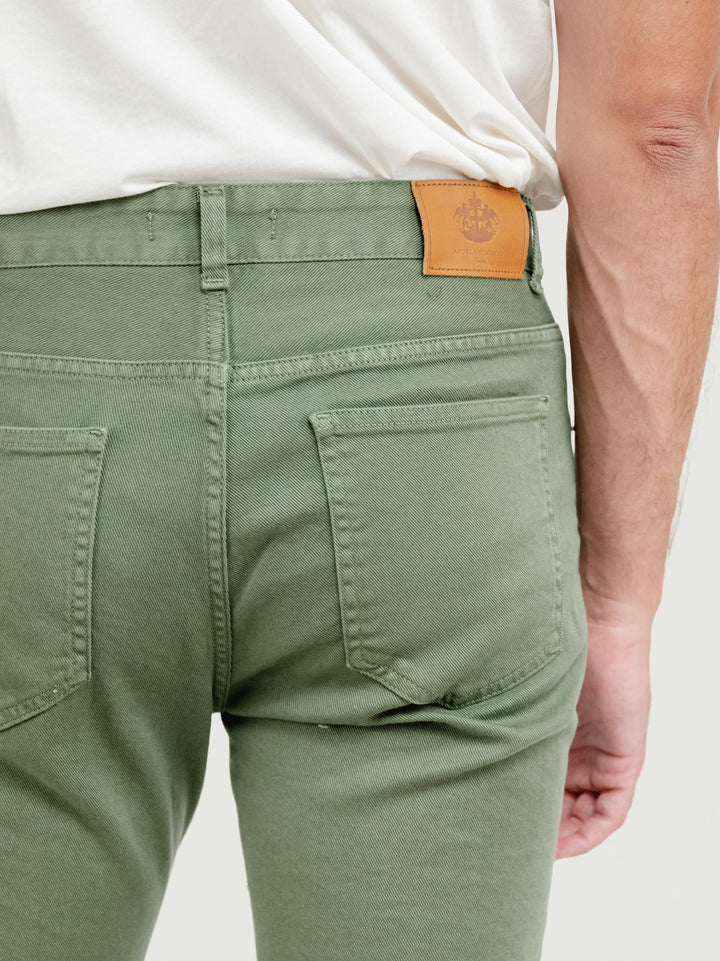 PANTALONE 5 TASCHE VERDE SALVIA