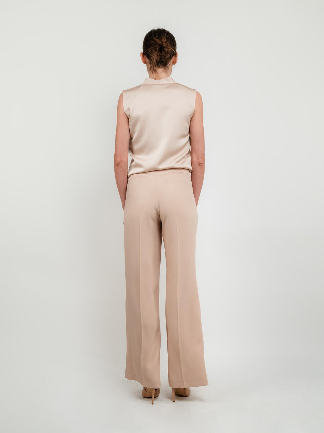 PANTALONE A PALAZZO BEIGE