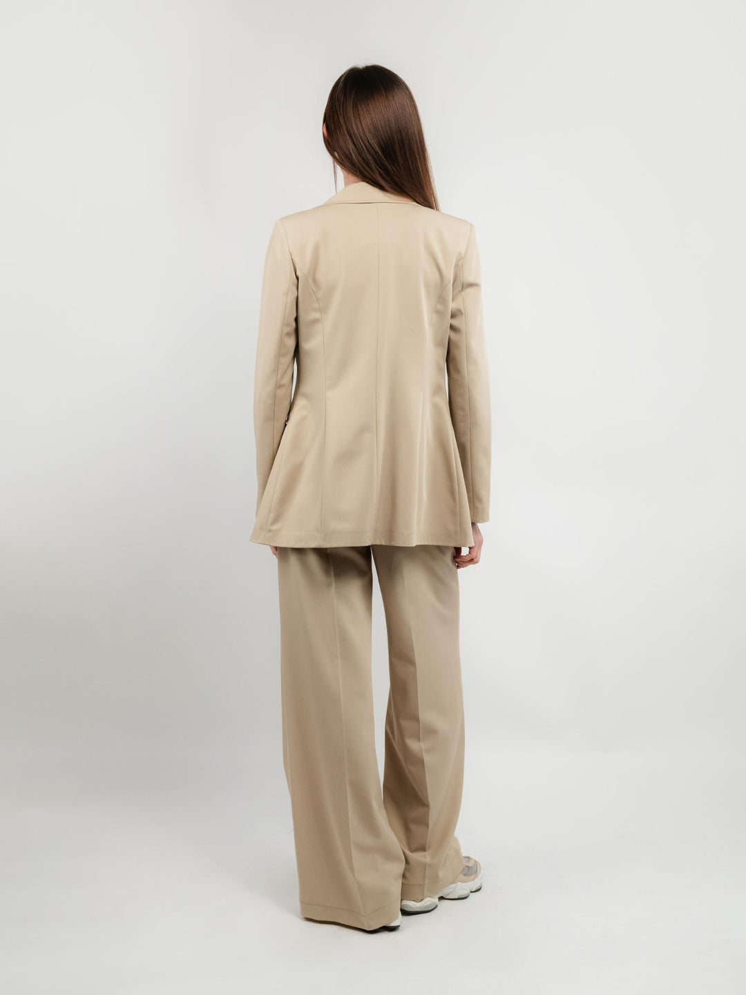 PANTALONE A PALAZZO CON COULISSE BEIGE