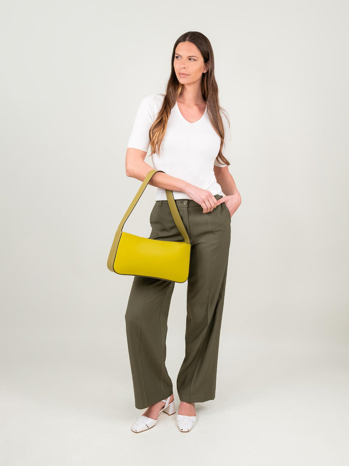 PANTALONE A PALAZZO VERDE MILITARE