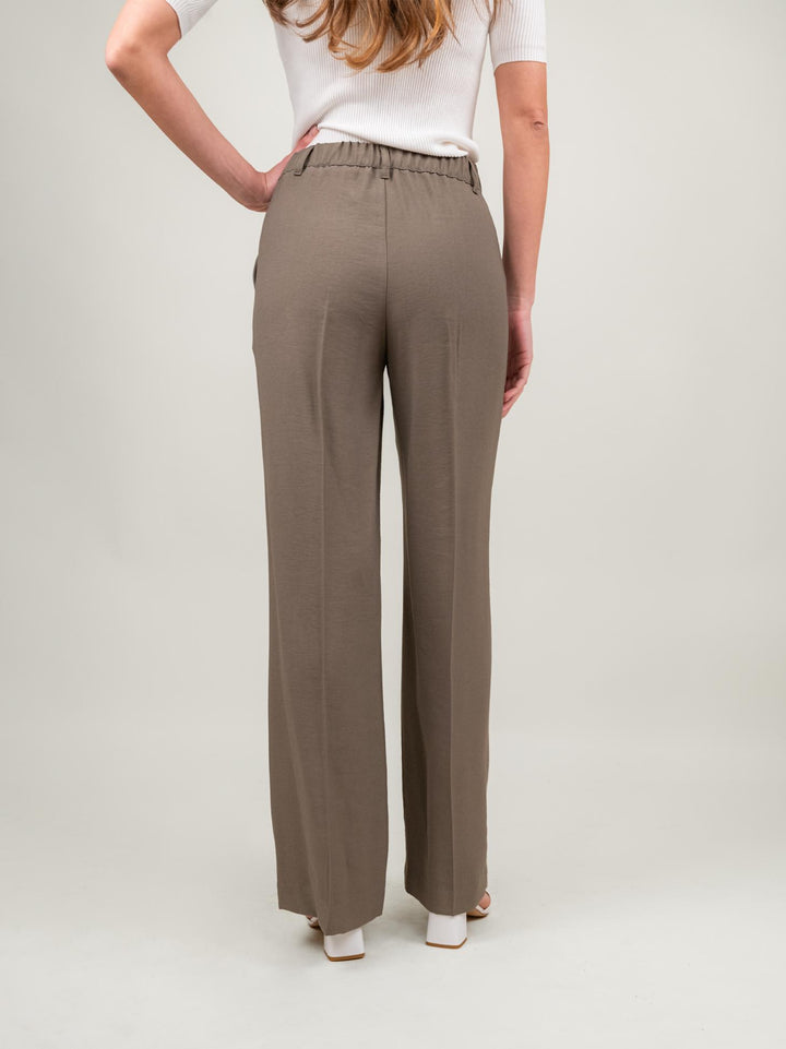 PANTALONE A PALAZZO VERDE MILITARE