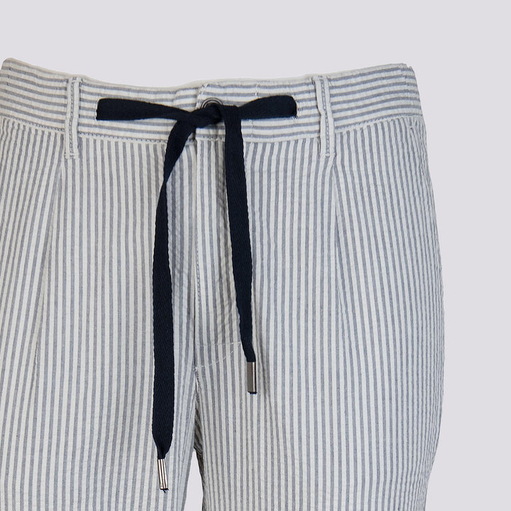 PANTALONE A RIGHE IN  COTONE CON COULISSE