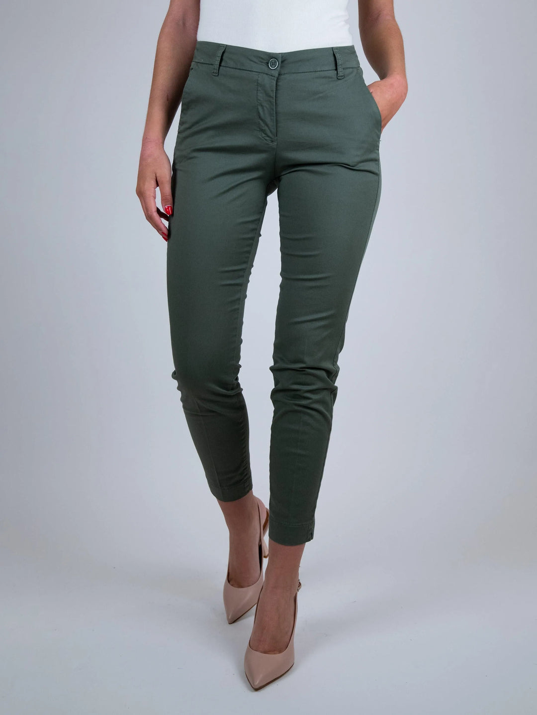 PANTALONE A SIGARETTA IN COTONE