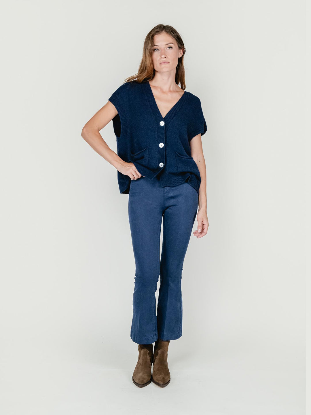 PANTALONE A TROMBETTA BLU