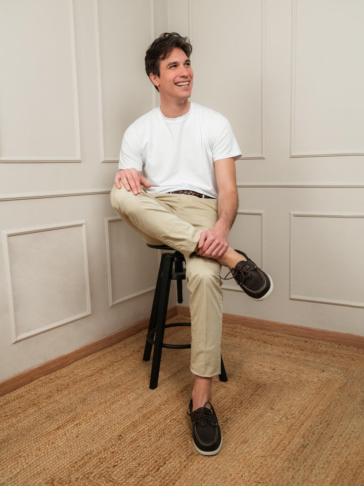 PANTALONE CHINOS IN COTONE BEIGE