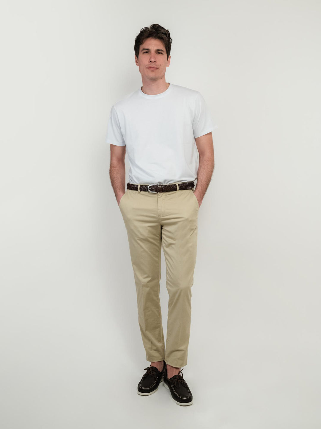 PANTALONE CHINOS IN COTONE BEIGE