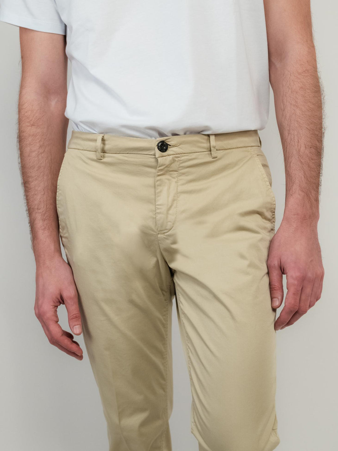 PANTALONE CHINOS IN COTONE BEIGE