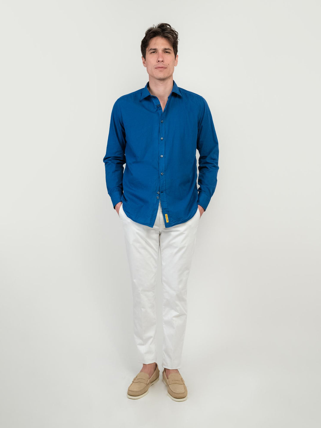 PANTALONE CHINOS IN COTONE BIANCO