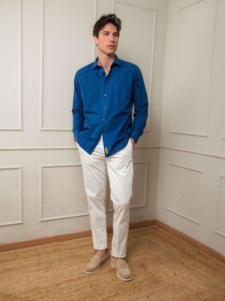 PANTALONE CHINOS IN COTONE BIANCO