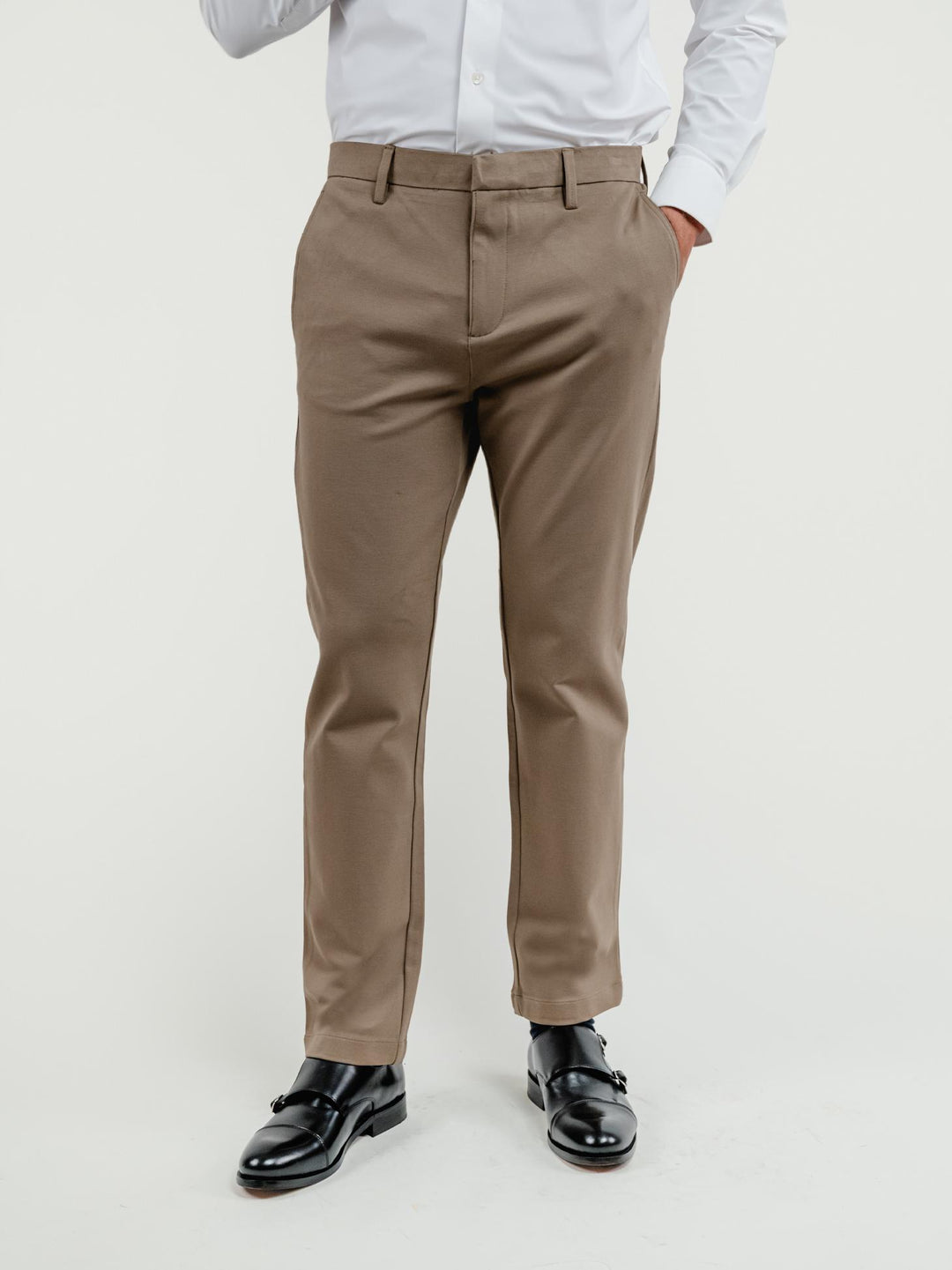 PANTALONE CLASSICO IN JERESY PUNTO MILANO TORTORA