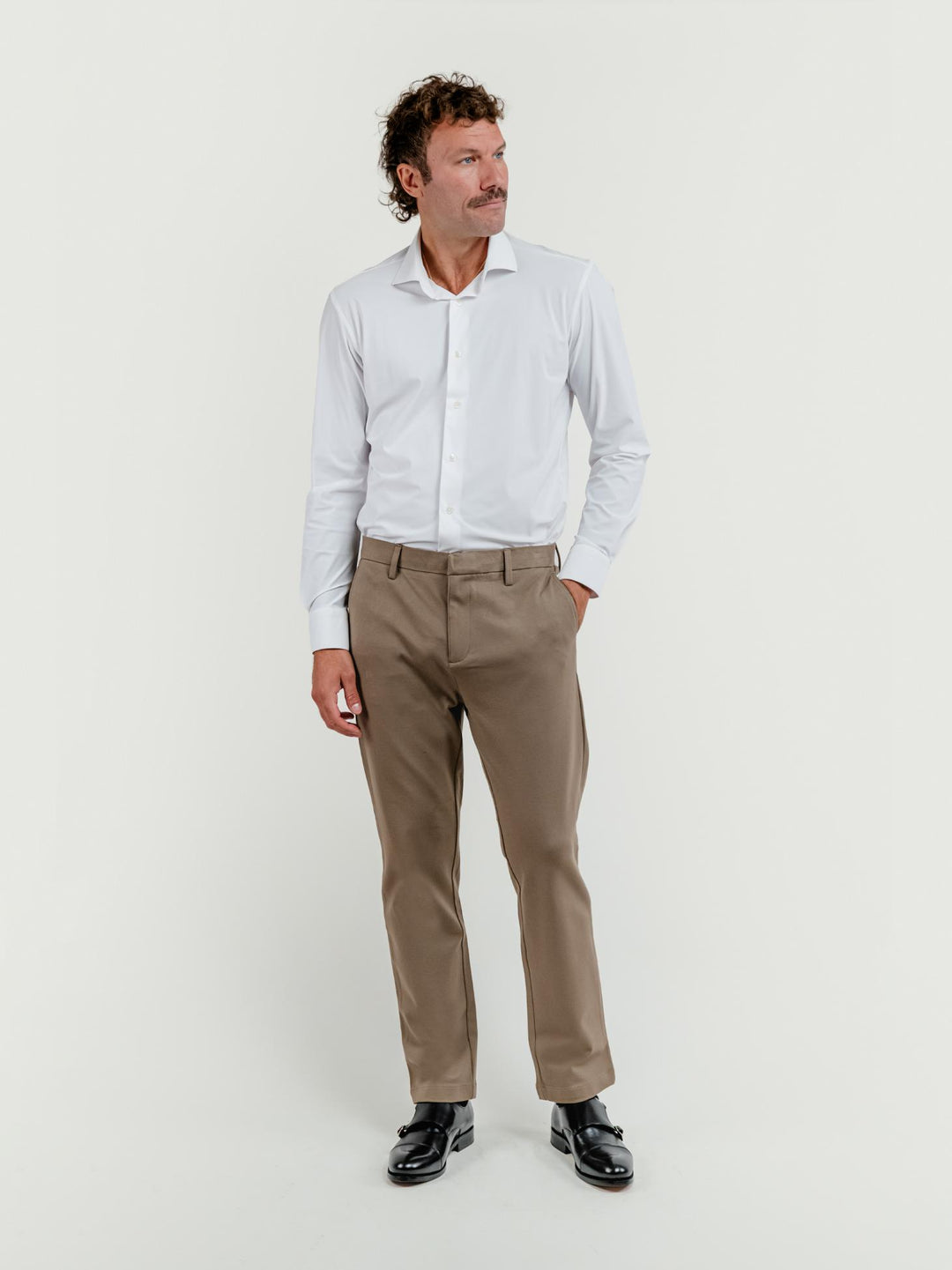 PANTALONE CLASSICO IN JERESY PUNTO MILANO TORTORA