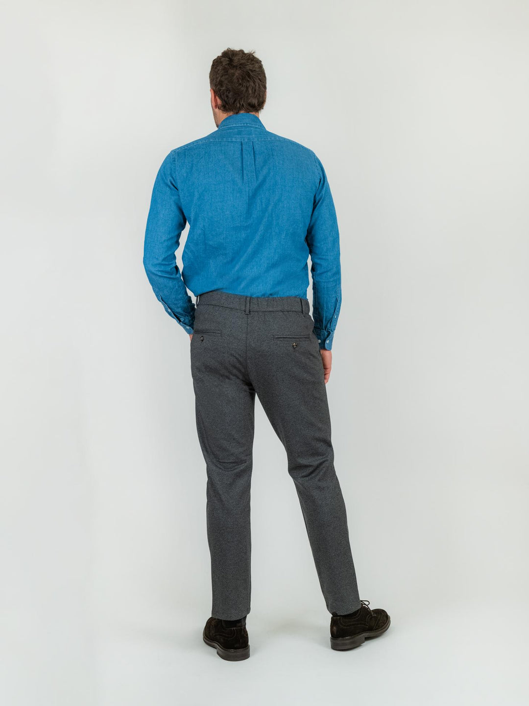 PANTALONE CON COULISSE GRIGIO ANTRACITE