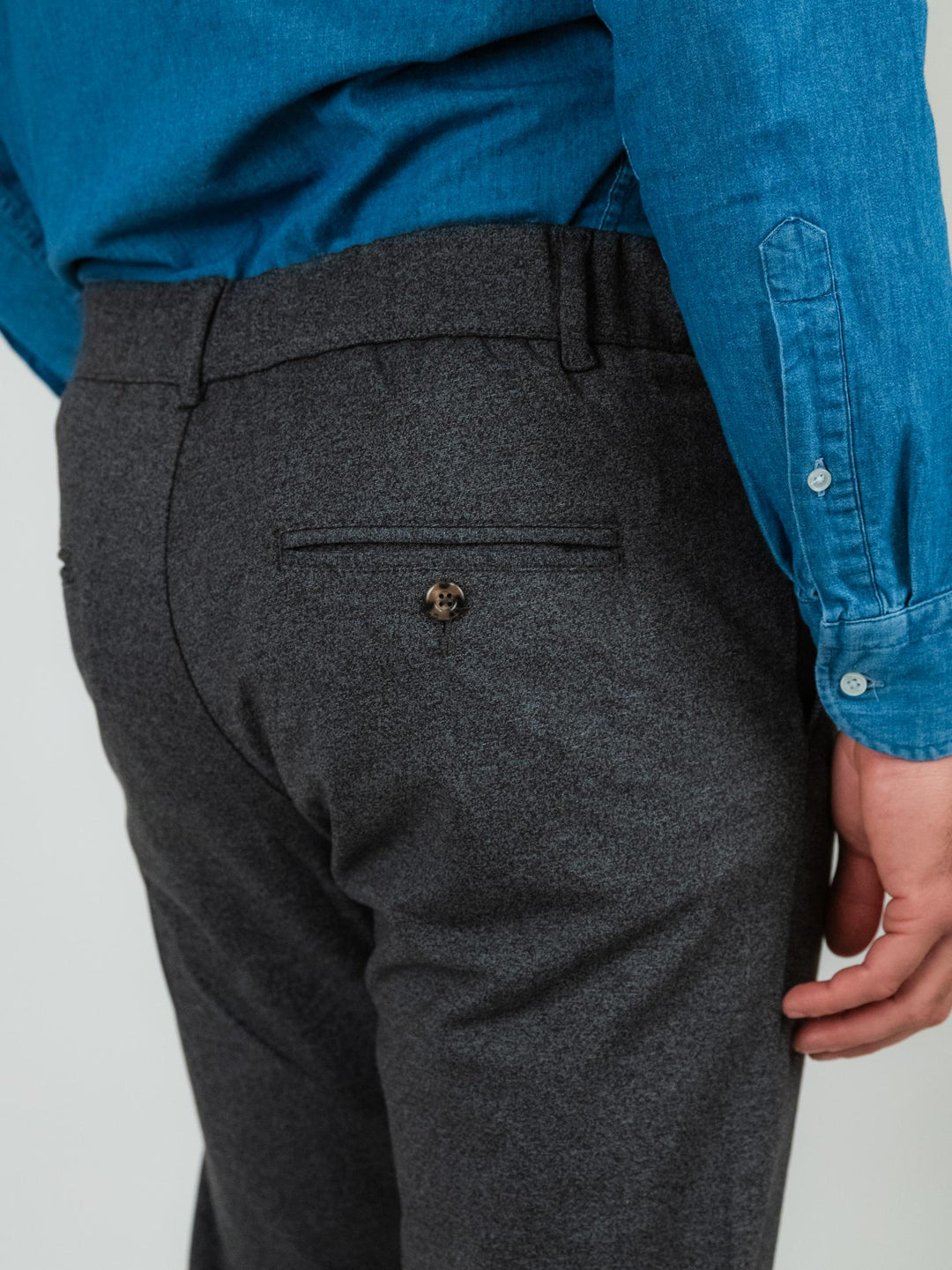 PANTALONE CON COULISSE GRIGIO ANTRACITE