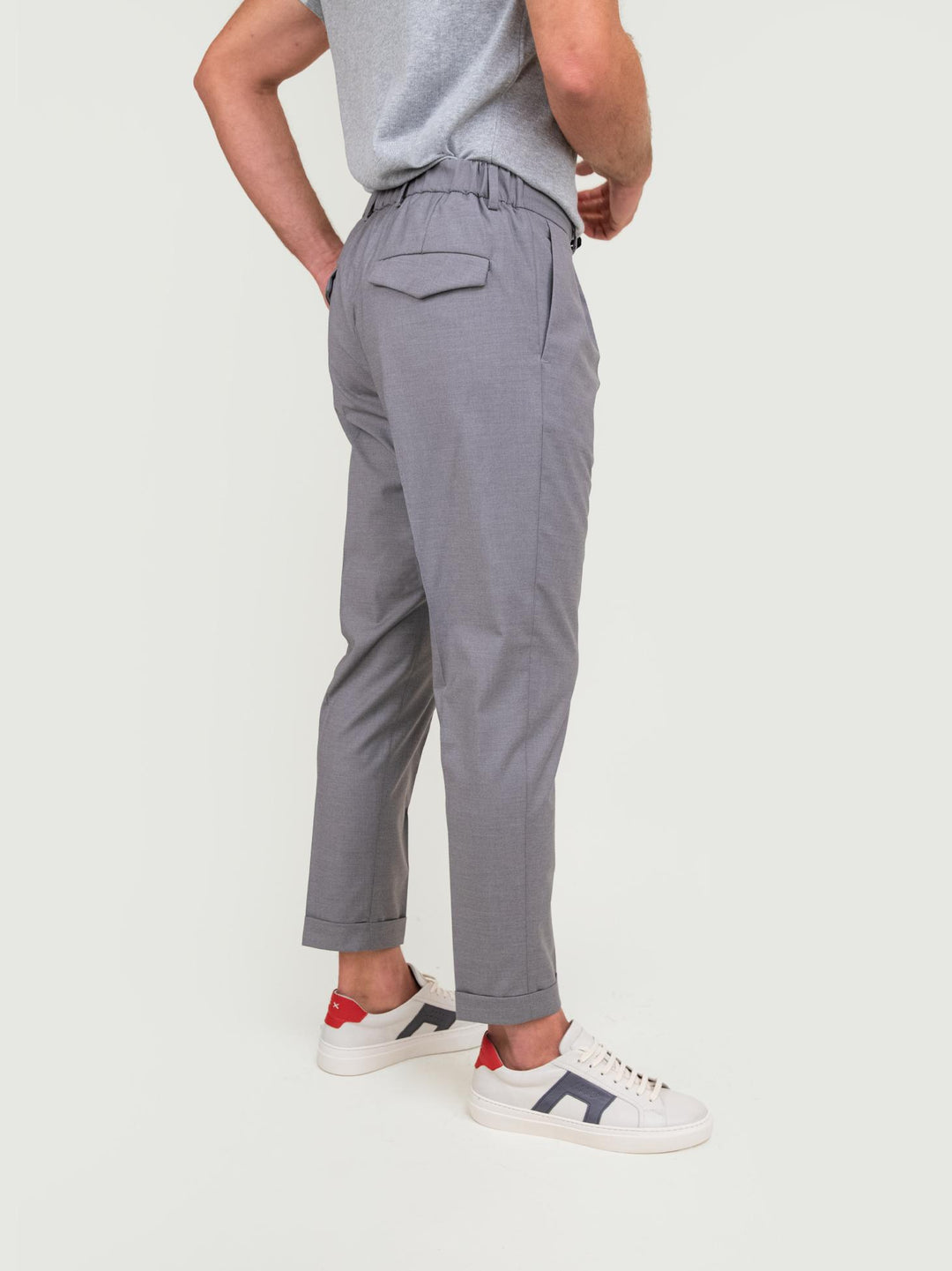 PANTALONE CON COULISSE GRIGIO