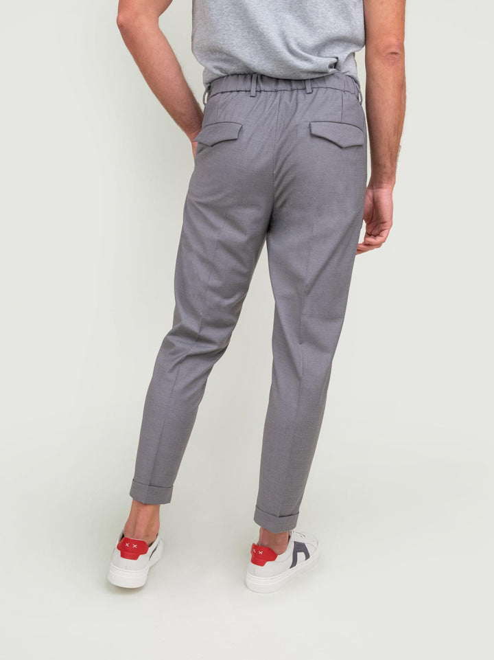 PANTALONE CON COULISSE GRIGIO