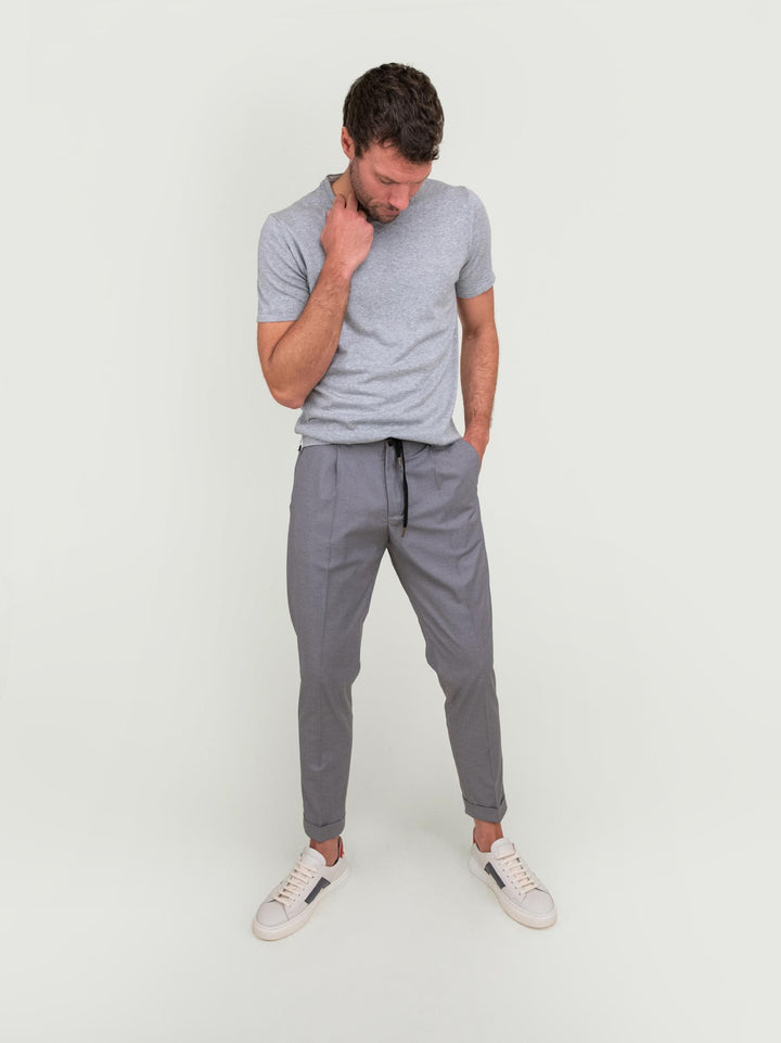 PANTALONE CON COULISSE GRIGIO