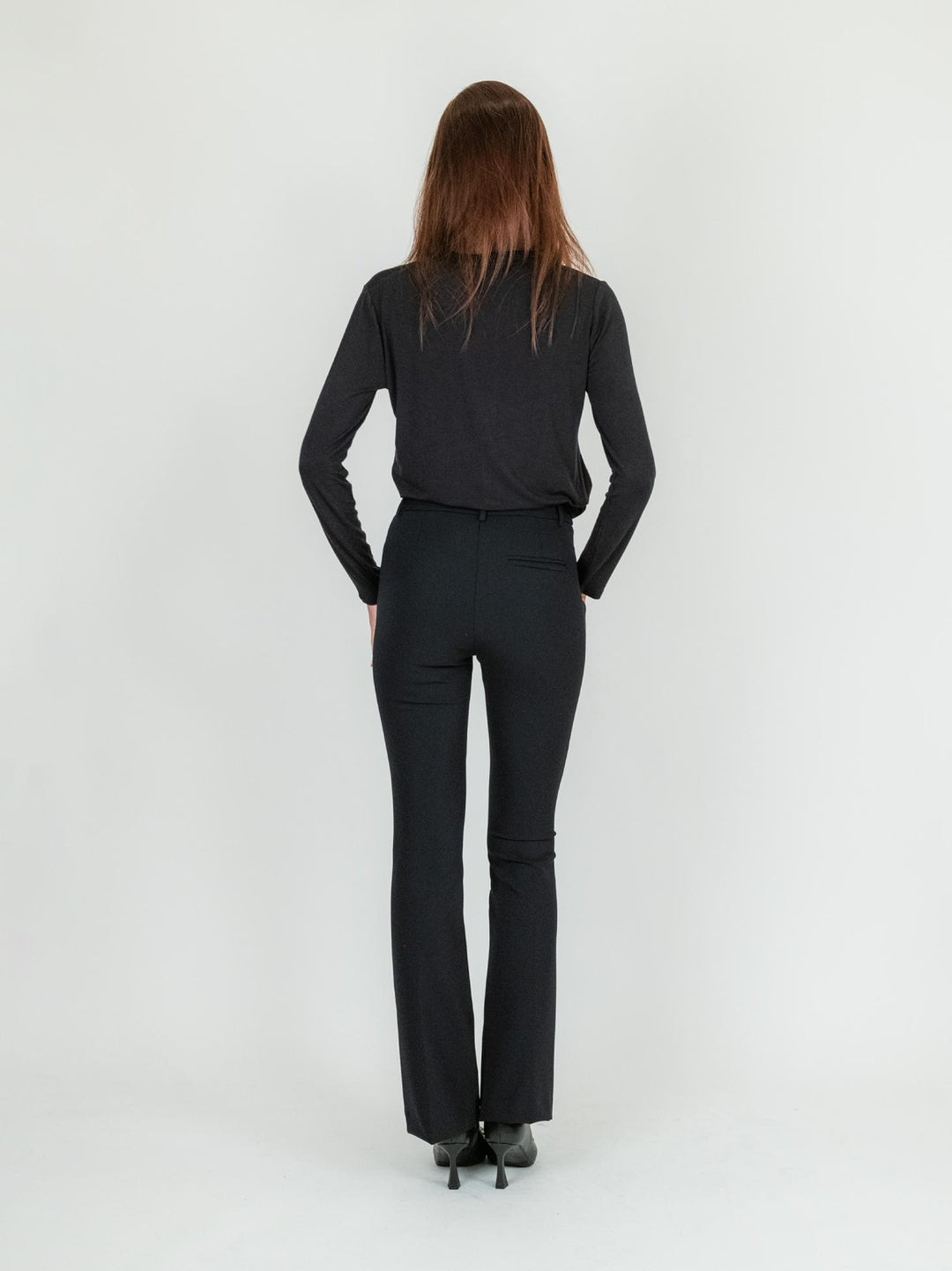 PANTALONE FLARE NERO