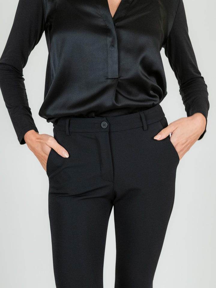 PANTALONE FLARE NERO