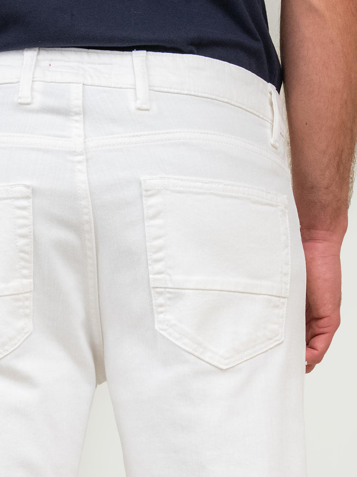 PANTALONE IN COTONE BIANCO