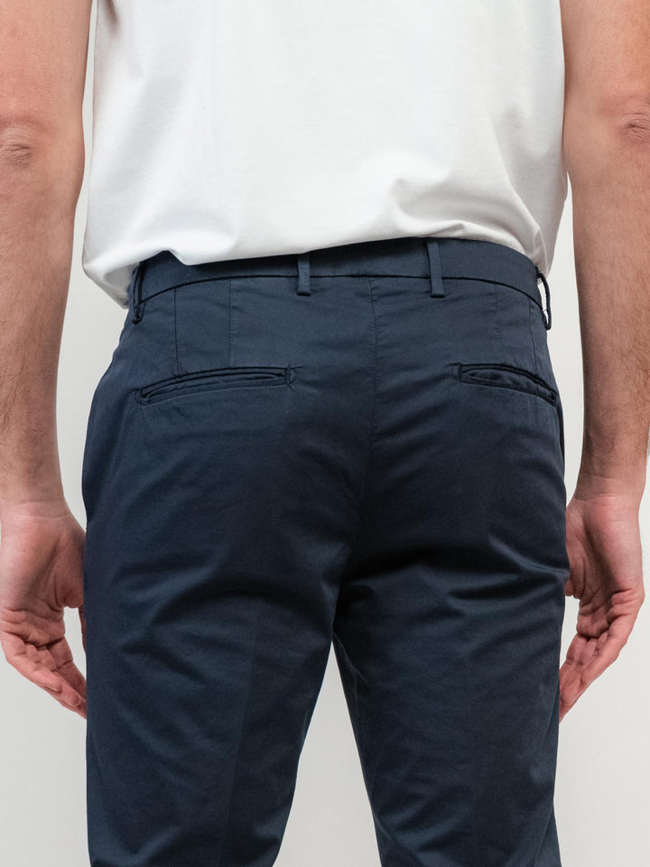 PANTALONE IN COTONE BLU