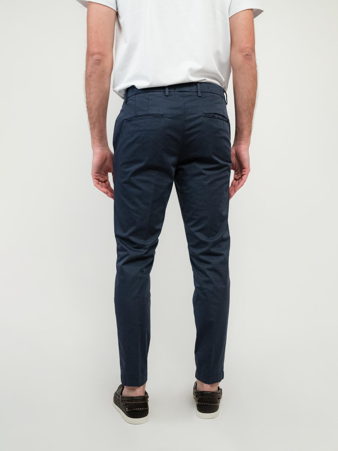 PANTALONE IN COTONE BLU