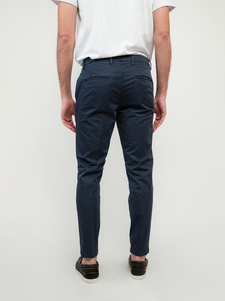 PANTALONE IN COTONE BLU