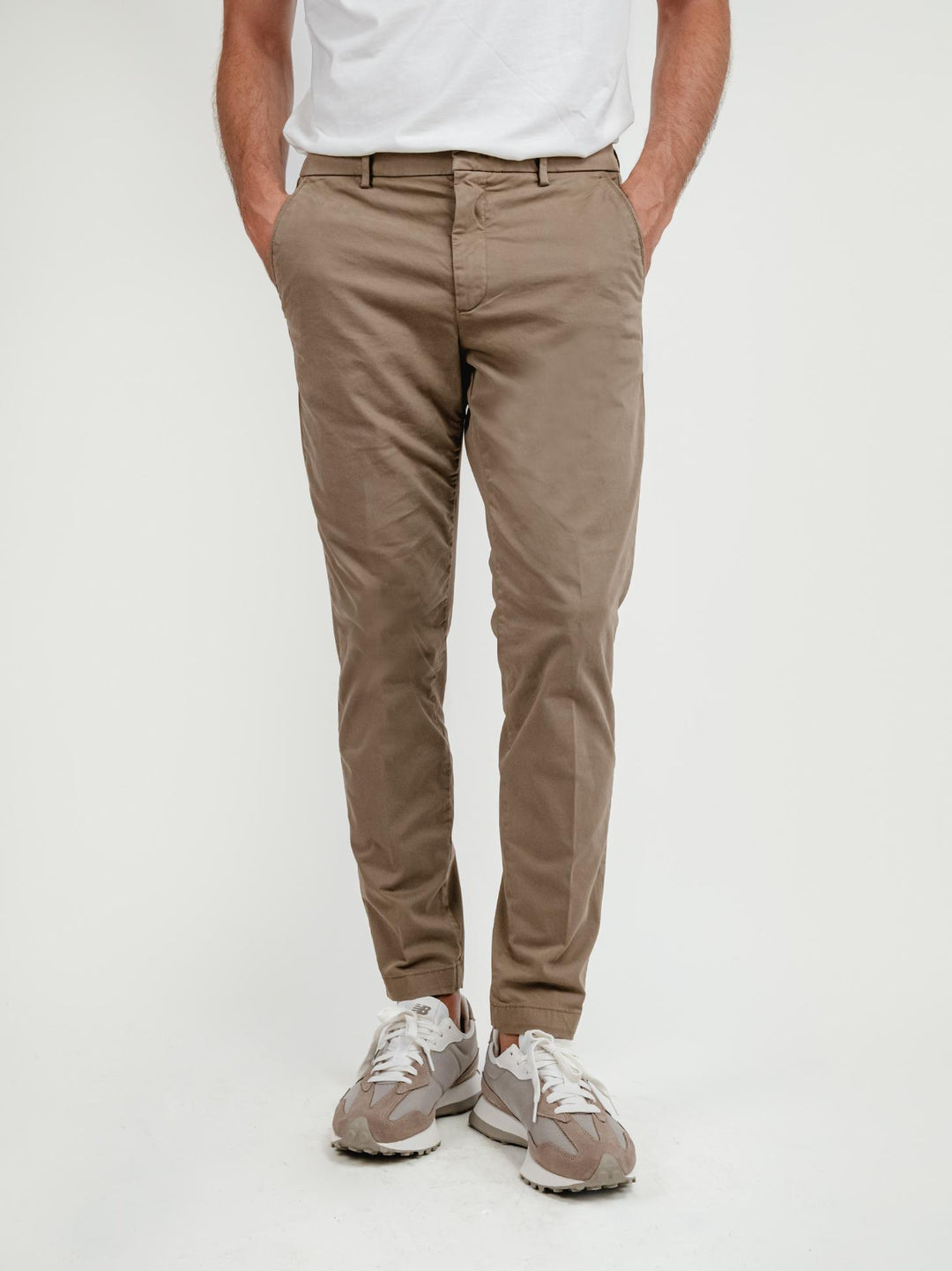 PANTALONE IN COTONE CAPPUCCINO