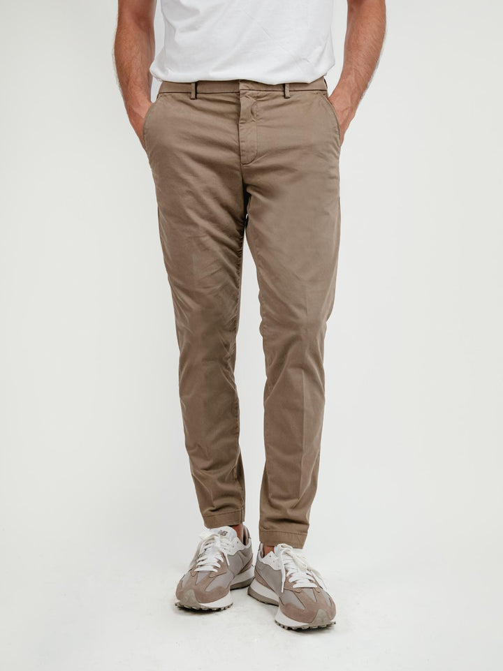 PANTALONE IN COTONE CAPPUCCINO