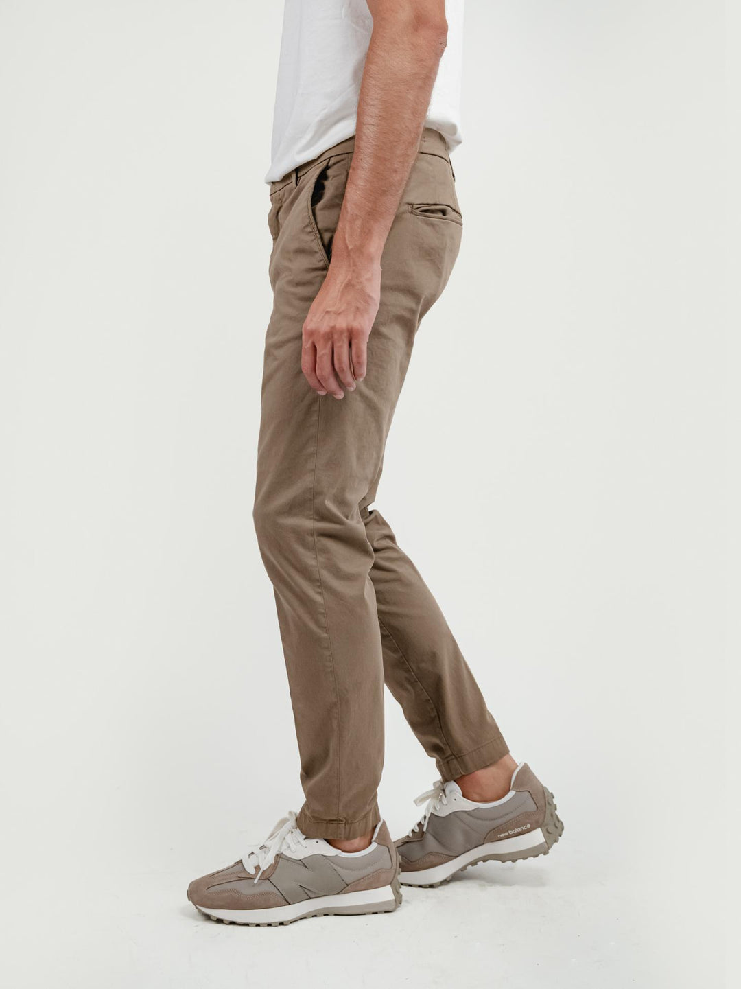 PANTALONE IN COTONE CAPPUCCINO