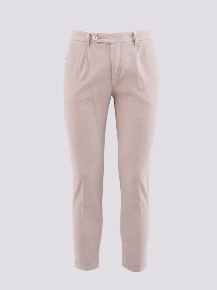 PANTALONE IN COTONE CON PENSE
