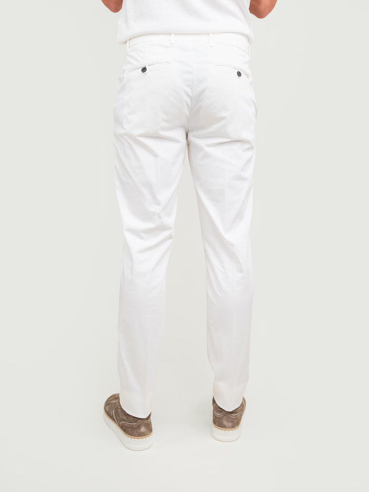 PANTALONE IN COTONE PANNA