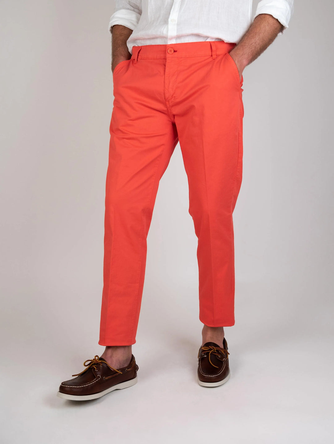 PANTALONE IN COTONE SLIM FIT