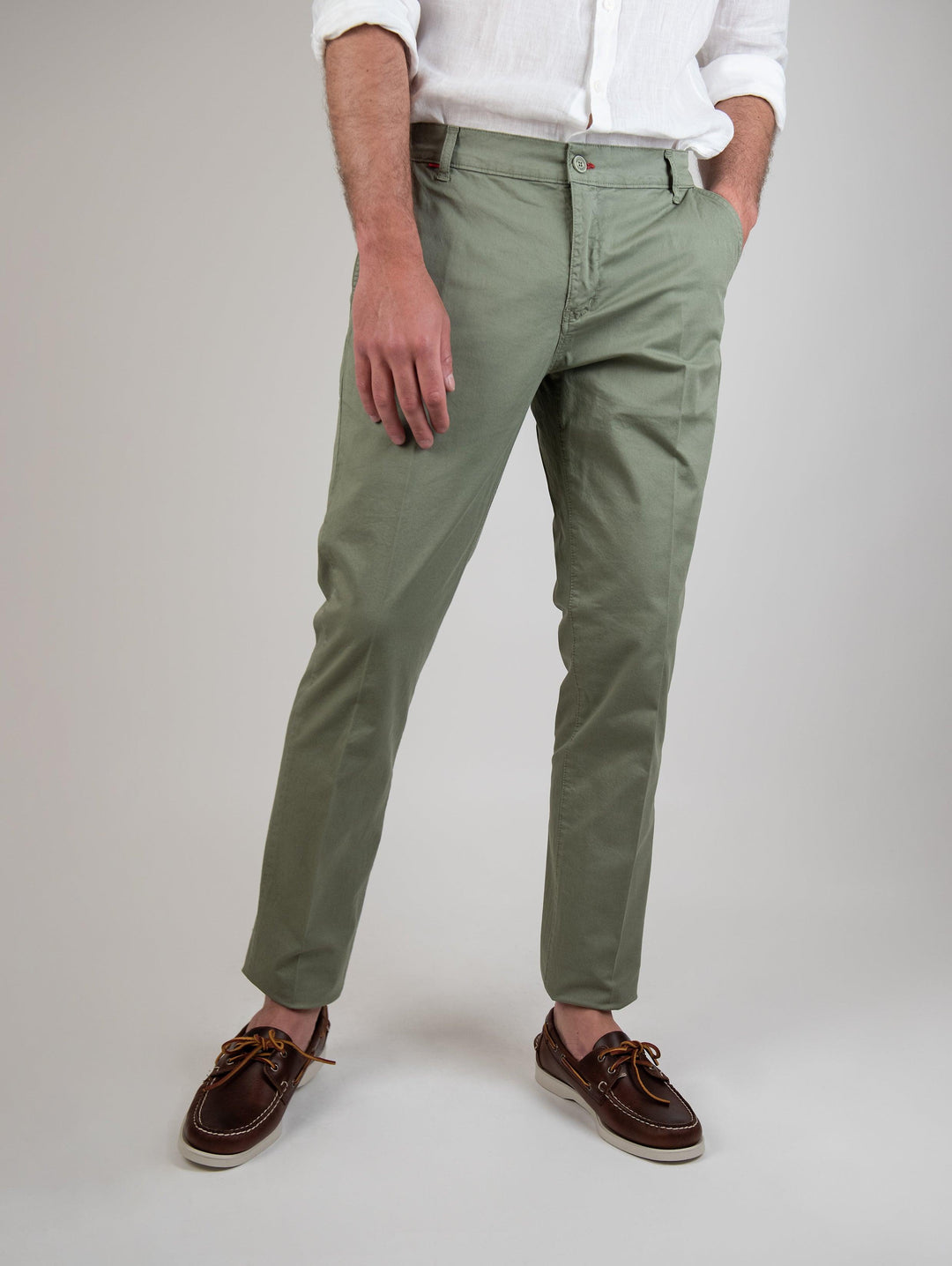 PANTALONE IN COTONE SLIM FIT