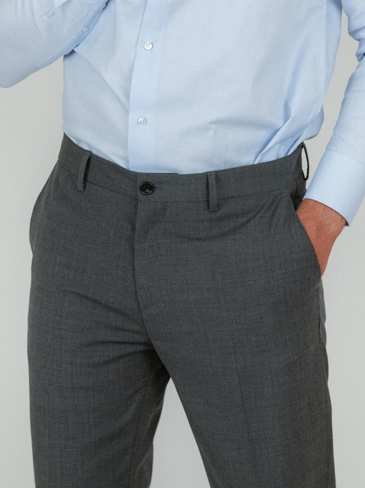 PANTALONE IN FRESCO LANA GRIGIO