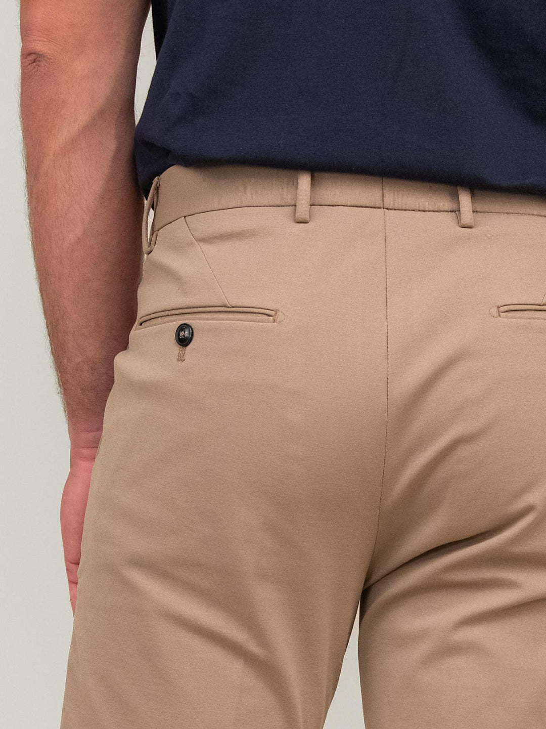 PANTALONE IN MISTO COTONE CAMMELLO