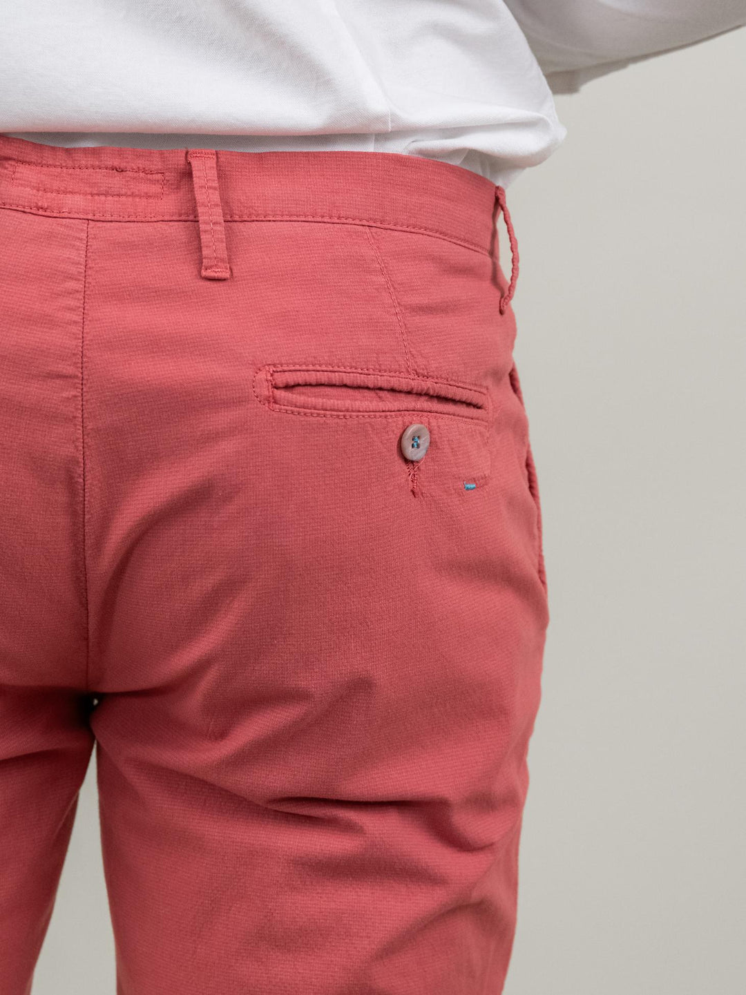 PANTALONE IN MISTO COTONE CORALLO