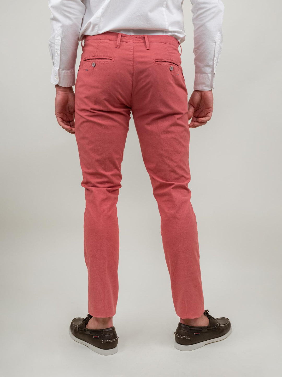 PANTALONE IN MISTO COTONE CORALLO