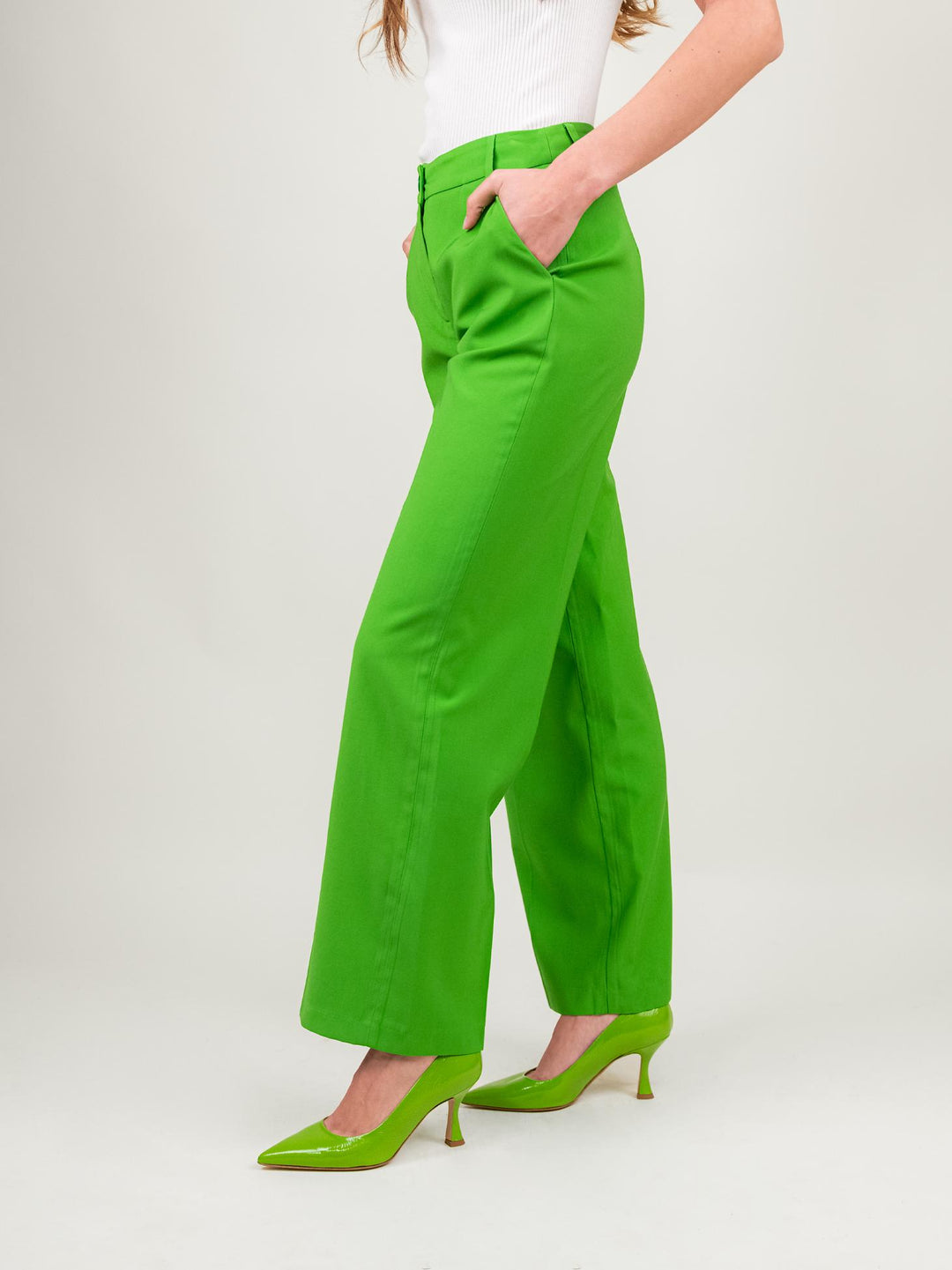 PANTALONE PALAZZO VERDE PRATO