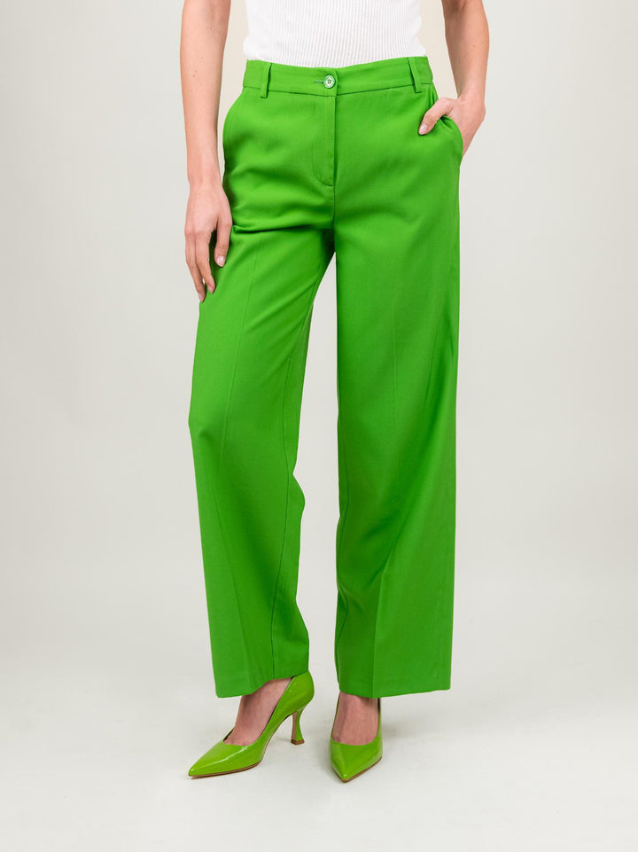 PANTALONE PALAZZO VERDE PRATO